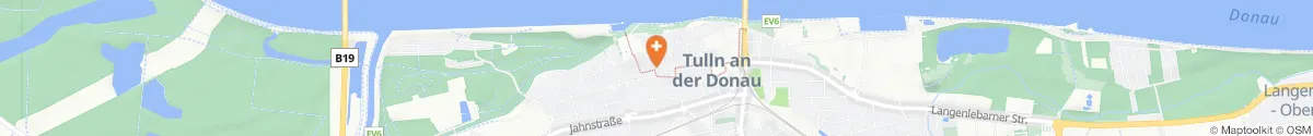 Map representation of the location for Apotheke Bösel in 3430 Tulln